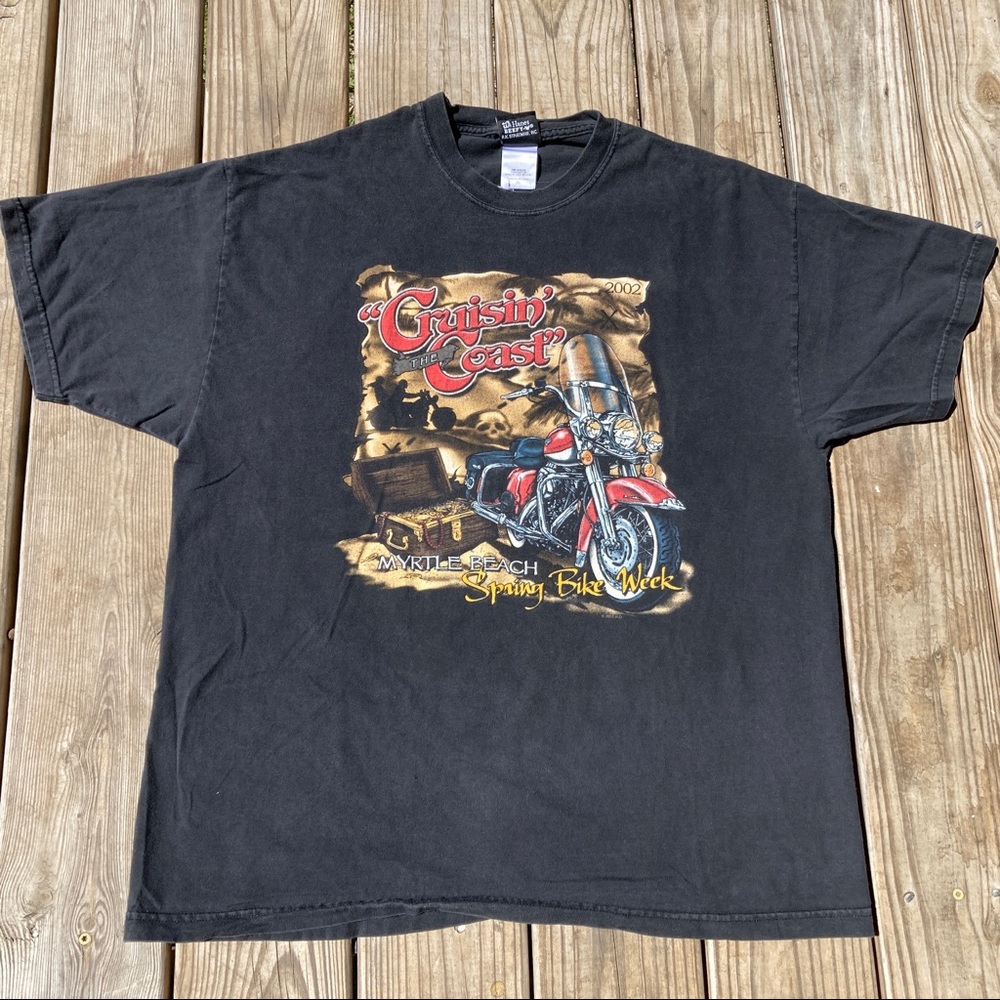Vtg Harley-Davidson 2002 Myrtle Beach Spring Bike Week Shirt Cruisin The Coast